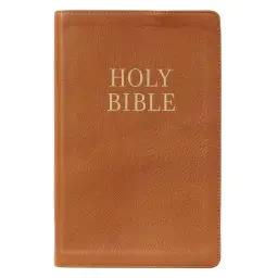 KJV Bible Giant Print Standard-size Full-grain Leather, Butterscotch