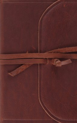 ESV Thinline Bible, Red Letter (Natural Leather, Brown, Flap with Strap)