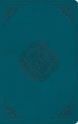 ESV Thinline Bible, Red Letter (TruTone, Deep Teal, Rotunda Design)