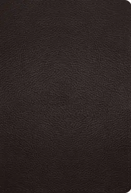 ESV Large Print Compact Bible, Red Letter (Buffalo Leather, Deep Brown)