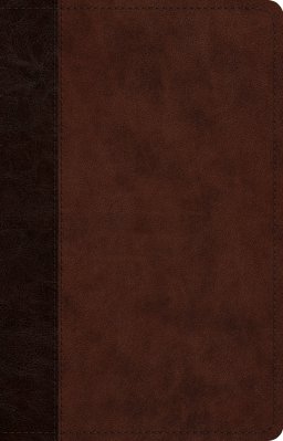 ESV Large Print Thinline Reference Bible (TruTone, Brown/Walnut, Timeless Design)