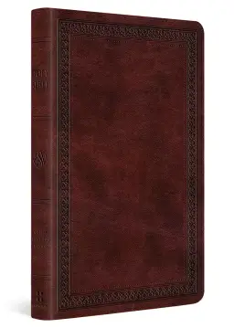 ESV Thinline Bible, Red Letter (TruTone, Mahogany, Border Design)