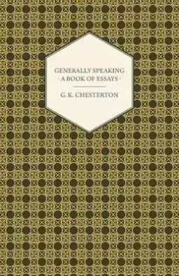 Generally Speaking - A Book of Essays