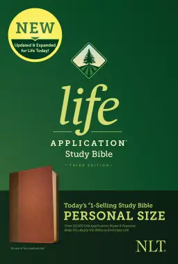 NLT Life Application Study Bible, Third Edition, Personal Size (LeatherLike, Brown/Mahogany)