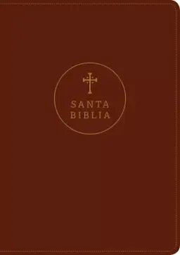 Santa Biblia RVR60, Edición de referencia ultrafina, letra grande (SentiPiel, Café rojizo, Índice, Letra Roja)