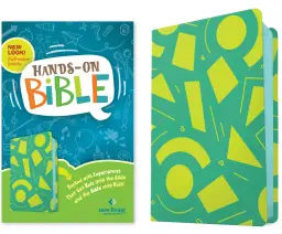 NLT Hands-On Bible, Third Edition (LeatherLike, Green Lines and Shapes)