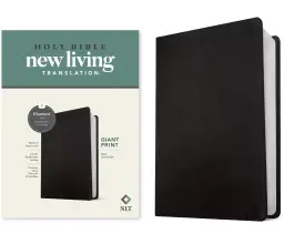 NLT Giant Print Bible, Filament Enabled (LeatherLike, Black, Red Letter)