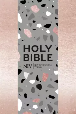 NIV Pocket Bible, Rose Gold, Imitation Leather, Zip, Shortcuts to Key Passages, Ribbon Marker