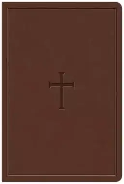 KJV Giant Print Reference Bible, Brown LeatherTouch, Indexed