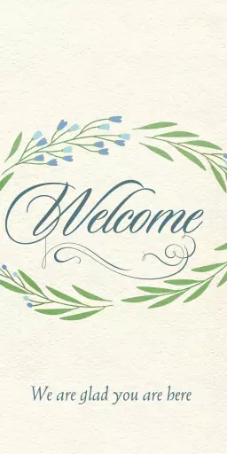 Guest Card - Welcome We Are Glad You Are Here (Package of 50)