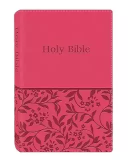 KJV Deluxe Gift And Award Bible For Women, Pink, Imitation Leather, Presentation Page, Words in Red, 32-Page Study, Dictionary, Concordance, Reading Plan