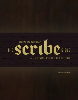 The Message Scribe Bible Journalling Bible, Dark Brown, Imitation Leather, Wide Margin, Notetaking