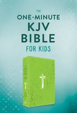 One-Minute KJV Bible for Kids [Neon Green Cross]