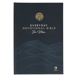 Devotional Bible NLT for Men Hardcover, Navy