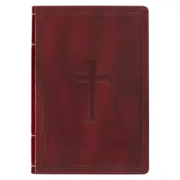 KJV Bible Thinline LP Faux Leather, Burgundy