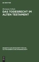 Todesrecht Im Alten Testament