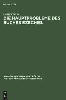 Die Hauptprobleme Des Buches Ezechiel