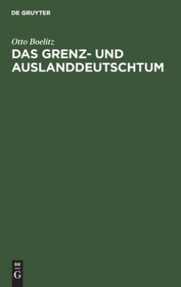 Grenz- Und Auslanddeutschtum