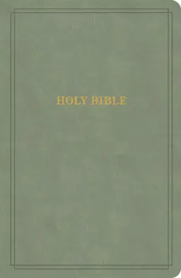 KJV Large Print Personal Size Reference Bible, Sage Suedesoft LeatherTouch