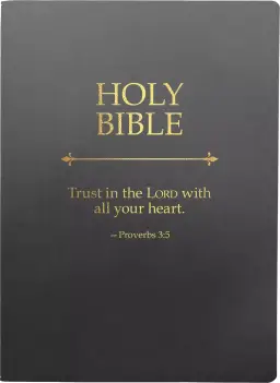 KJV Holy Bible, Trust in the Lord Life Verse Edition, Large Print, Black Ultrasoft: (Red Letter, 1611 Version)