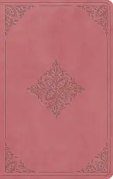 ESV Large Print Value Thinline Bible (TruTone, Blush Rose, Fleur-de-lis Design)