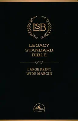 Legacy Standard Bible, Large Print Wide Margin, Paste-Down Black Faux Leather