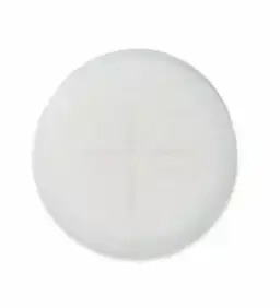 Pack of 1200 Peoples 1 1/8" - Single Cross - White Communion Wafers / Altar Bread