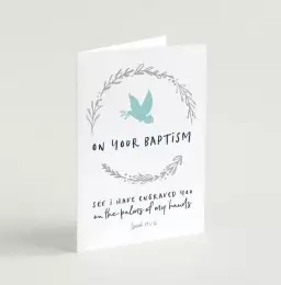 On Your Baptism Greeting Card