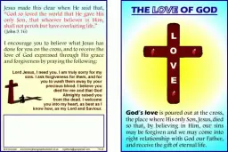 50 x Love of God Tracts