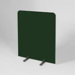 120 x 100cm Bottle Green Curve Screen with Black Frame (BusyScreen)