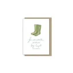 Walk Little Note Encouragement Single Card