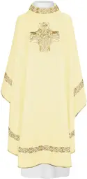 Cream Chasuble (Length 129cm x Width 150cm)