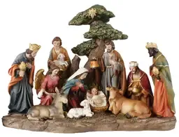 11 Piece 8" Resin Nativity Set