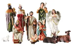 11 Piece 8" Resin Nativity Set