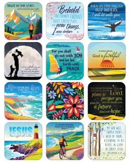 Christian Coasters (Pack of 12)