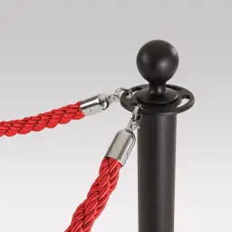 Rope & Pole Barrier System - Red Rope