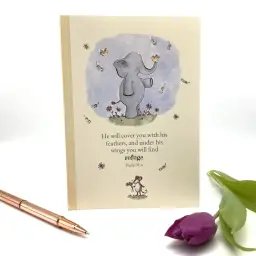 A5 Refuge Elephant Lined Notebook