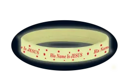 His Name is Jesus - Glow-in-the-Dark Silicone Bracelet