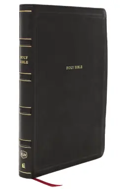 KJV Giant Print End-of-Verse Reference Bible, Black Leathersoft, Red Letter, Comfort Print