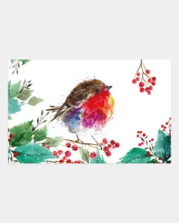 Joyful Robin Tea Towel