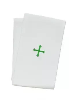 12" x 20" Purificator - Polycotton - Green Cross Design