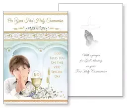 Boy's Communion Card