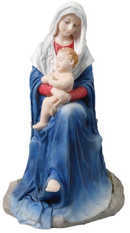 6" Madonna & Child Veronese Resin Statue