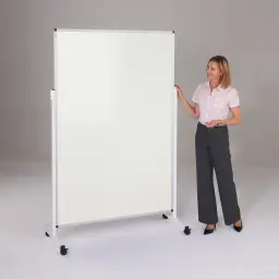 150 x 120cm Height Adjustable Mobile Whiteboard