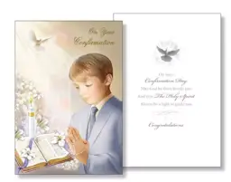 Boy's Confirmation Card