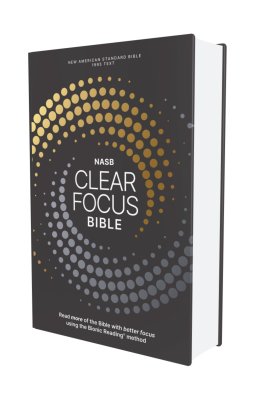 NASB, Clear Focus Bible, Hardcover, Charcoal/Gold