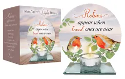 Robins Near You Glass Votive Holder