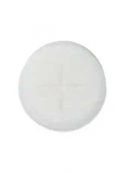 Pack 10 x 100 - 1 3/8" Single Cross Sealed Edge Roll Communion Wafers / Altar Bread