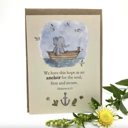 Anchor Elephant Keepsake Card