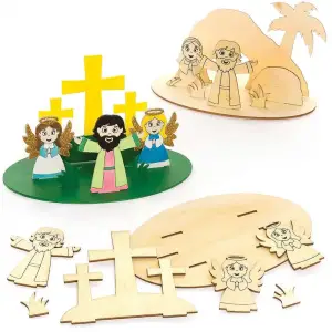 Holy Week Scenes Wooden Kits - Pack of 4